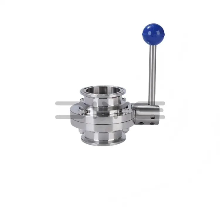 Zawór motylkowy z zaciskiem sanitarnym