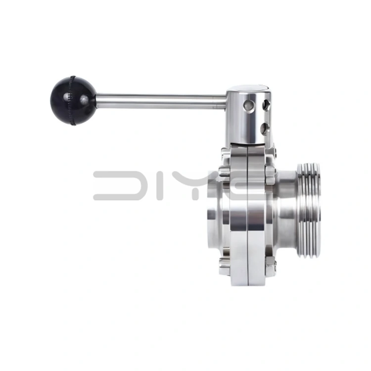 Zawór motylkowy z gwintem sanitarnym